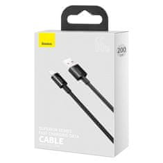 BASEUS Dátový kábel Superior Series USB/USB-C 66W 2m (11V 6A) čierny