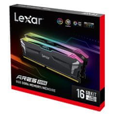 LEXAR ARES DDR4 16GB (kit 2x8GB) UDIMM 3600MHz CL18 XMP 2.0 & AMD Ryzen - RGB, Heatsink, čierna