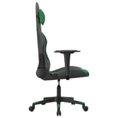Petromila vidaXL Herná stolička čierna a zelená umelá koža