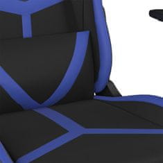 Petromila vidaXL Herná stolička čierna a modrá umelá koža
