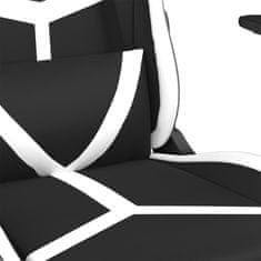 Vidaxl Herná stolička čierna a biela umelá koža