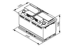 Bosch S4 80Ah Autobatéria 12V , 800A , 0 092 S4E 111