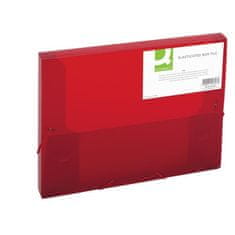 Q-Connect Plastový box s gumičkou červený
