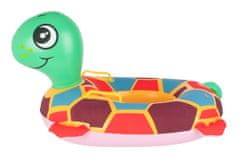 WOWO Detský nafukovací plavecký krúžok s sedačkou, dizajn korytnačka, do 15 kg