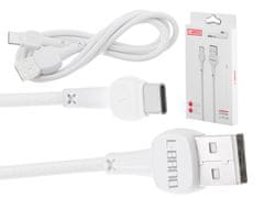 WOWO Biely Kábel USB - USB Typ-C Rýchle Nabíjanie L-BRNO NB132