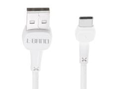 WOWO Biely Kábel USB - USB Typ-C Rýchle Nabíjanie L-BRNO NB132