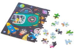WOWO Detské Vesmírne Puzzle v Plechovke - 100 Dielikov