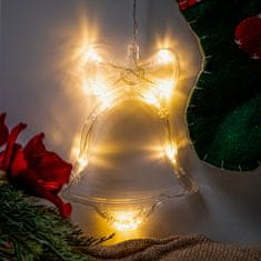 WOWO Vianočná Závesná Dekorácia - Zvonček s 10 LED Svetielkami