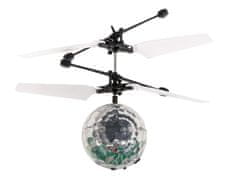 WOWO LED Disco Guľa - Lietajúci Robotický Dron s Ručným Ovládaním a Pohybovým Senzorom