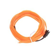 KIK KX4956_3 LED Ambientné osvetlenie pre auto USB 12V páska 3m, oranžová