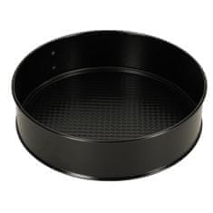 WOWO Čierna forma na tortu s odnímateľným okrajom, 24 cm - Profesionálna kuchynská pomôcka