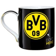 FAN SHOP SLOVAKIA Hrnček Borussia Dortmund, čierny, 300 ml