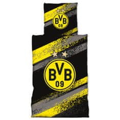 FAN SHOP SLOVAKIA Obliečky Borussia Dortmund, žlto-čierne, bavlna, 135x200 / 80x80