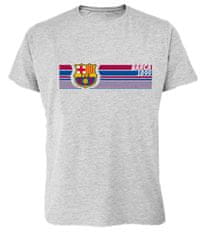 FAN SHOP SLOVAKIA Tričko FC Barcelona, šedé, bavlna | S