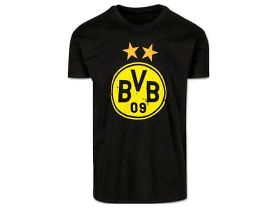 FAN SHOP SLOVAKIA Tričko Borussia Dortmund, čierne, bavlna