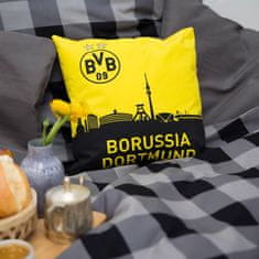 FAN SHOP SLOVAKIA Vankúšik Borussia Dortmund, žlto-čierny, 40x40 cm