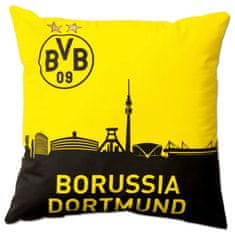 FAN SHOP SLOVAKIA Vankúšik Borussia Dortmund, žlto-čierny, 40x40 cm