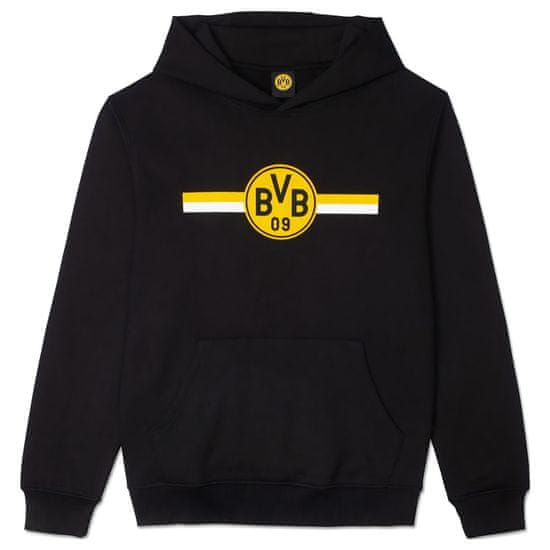 FAN SHOP SLOVAKIA Mikina Borussia Dortmund, čierna, kapucňa