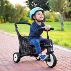 Smart Trike Skladacia detská trojkolka / kočík 7v1 STR5, čierno-biely