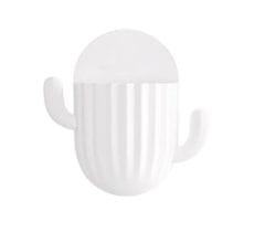 Camerazar Kúpeľňový organizér na zubné kefky a príslušenstvo, matný plast, biely, 14,5x14,5 cm