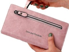 Camerazar Veľká dámska peňaženka z ekologickej umelej kože, praktická pre iPhone, 19x10x3 cm - možnosť 2