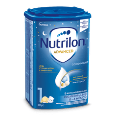 Nutrilon 1 Advanced Good Night počiatočné dojčenské mlieko od narodenia 800 g