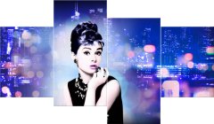 ZUTY Obrazy na stenu - Audrey Hepburn - Jakub Banaś, 120x70 cm