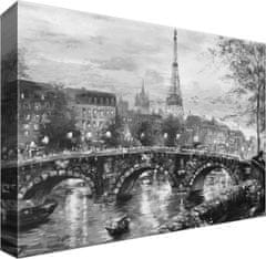 ZUTY Obrazy na stenu - Avenue v Paríži, čiernobiele, 30x20 cm