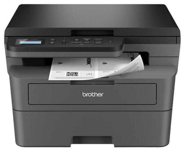 laserová tlačiareň čiernobiela Brother DCP-L2600D DCPL2600DWYJ1 monochromatická mono tlač 34 stránok za minútu obojstranná tlač 16 strán vhodná do kancelárií doma home office