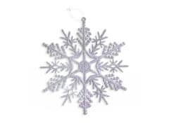 LAALU Snehová vločka s glitrami 17,5 cm