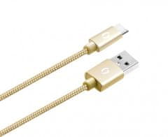 Aligator PREMIUM Dátový kábel 2A, USB-C zlatý
