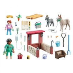 Playmobil 71471 Veterinářova mise s oslíky