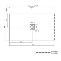 POLYSAN FLEXIA vanička z liateho mramoru s možnosťou úpravy rozmeru, 170x100x3, 5cm 72918 - Polysan