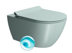 SAPHO PURA WC závesné, splachovanie SWIRLFLUSH, 55x36 cm, ghiaccio dual-mat 881515 - Sapho