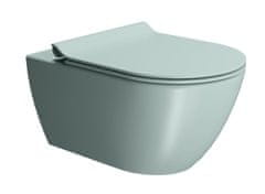 SAPHO PURA WC závesné, splachovanie SWIRLFLUSH, 55x36 cm, ghiaccio dual-mat 881515 - Sapho