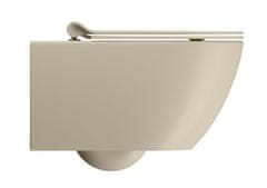 SAPHO PURA WC závesné, splachovanie SWIRLFLUSH, 55x36 cm, creta dual-mat 881508 - Sapho