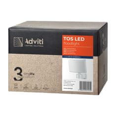 Orno Vonkajšie osvetlenie ADVITI AD-NL-6148WL4, 2200lm, IP65, 30W, 4000K, PC, biela 