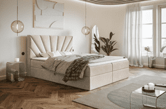 MôjNábytok Manželská posteľ EMMA Boxspring 6 | 160 x 200 cm