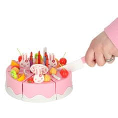 KIK KX9745 Detská narodeninová torta 75 dielov, ružová