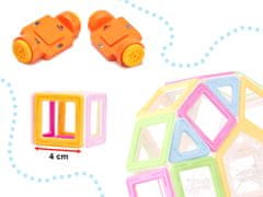 WOWO Magnetické Bloky Magický Magnet Mini - Sada 68 Kusov pre Deti 3+