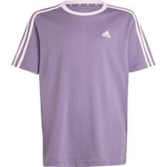 Adidas Tričko fialová XS Essentials 3-stripes