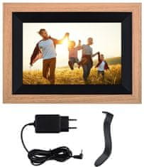 Rollei Smart Frame WiFi 105, 10,1", dřevo, hnedá