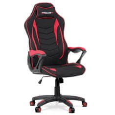 Autronic - Herné a kancelárské kreslo E-racer, poťah červená a čierna látka, HM - KA-G408 RED