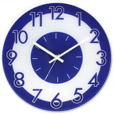 MPM QUALITY Nástenné hodiny, 3234.30 - modrá, 30cm
