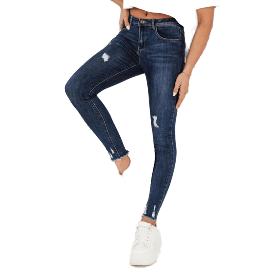 Dstreet Dámske džínsové nohavice MOURE modré uy1983 S