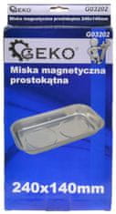 GEKO Miska magnetická obdĺžniková 240x140 mm