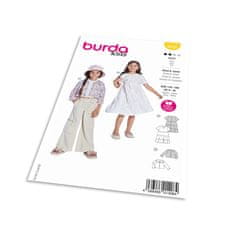 Burda Strih Burda 9225 - Šaty s volánikmi pre dievčatá, krátke sako, bolerko