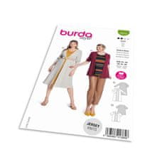 Burda Strih Burda 5818 - Tričkové šaty, tričko, kardigan, kabátik, twin-set