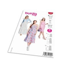 Burda Strih Burda 5806 - Šaty na ramienka babydoll