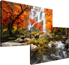 ZUTY Obrazy na stenu - Jesenný vodopád, 90x60 cm